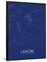 Lahore, Pakistan Blue Map-null-Framed Poster