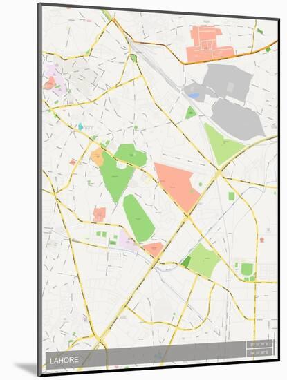 Lahore, Pakistan Map-null-Mounted Poster