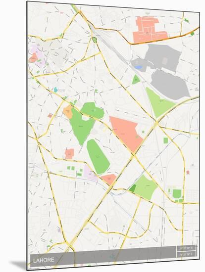 Lahore, Pakistan Map-null-Mounted Poster