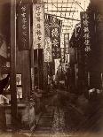Street View of Canton (Guangzhou), c 1860's-Lai Afong-Mounted Art Print