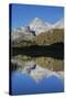 Lai Da Vons, Small Lake in the Alps, Graubunden, Swiss Alps, Switzerland, Europe-Angelo Cavalli-Stretched Canvas