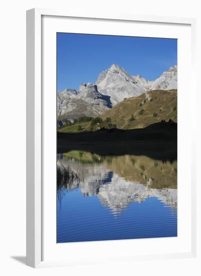 Lai Da Vons, Small Lake in the Alps, Graubunden, Swiss Alps, Switzerland, Europe-Angelo Cavalli-Framed Photographic Print