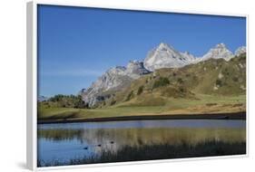 Lai Da Vons, Small Lake in the Alps, Graubunden, Swiss Alps, Switzerland, Europe-Angelo Cavalli-Framed Photographic Print