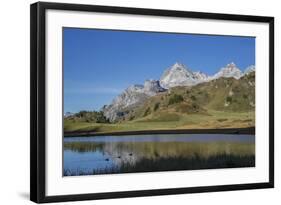 Lai Da Vons, Small Lake in the Alps, Graubunden, Swiss Alps, Switzerland, Europe-Angelo Cavalli-Framed Photographic Print
