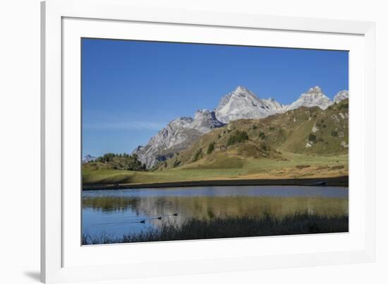 Lai Da Vons, Small Lake in the Alps, Graubunden, Swiss Alps, Switzerland, Europe-Angelo Cavalli-Framed Photographic Print