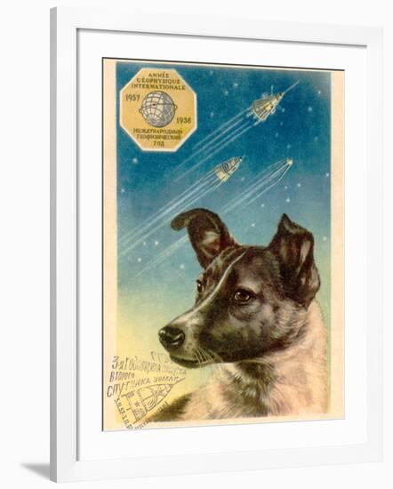 Laika the Space Dog Postcard-Detlev Van Ravenswaay-Framed Photographic Print