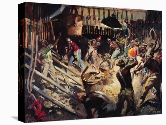 Laings- the Shaft Collar, Orange Free State, South Africa. May 1951-Terence Cuneo-Stretched Canvas