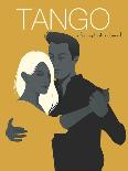 Young Couple Dancing Tango-LaInspiratriz-Art Print