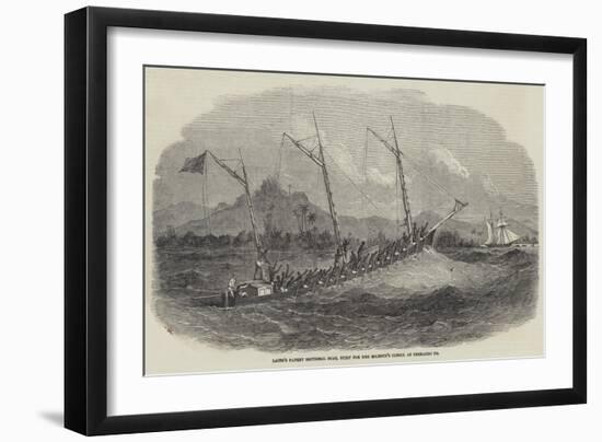 Laird's Patent Sectional Boat, Built for Her Majesty's Consul at Fernando Po-null-Framed Giclee Print