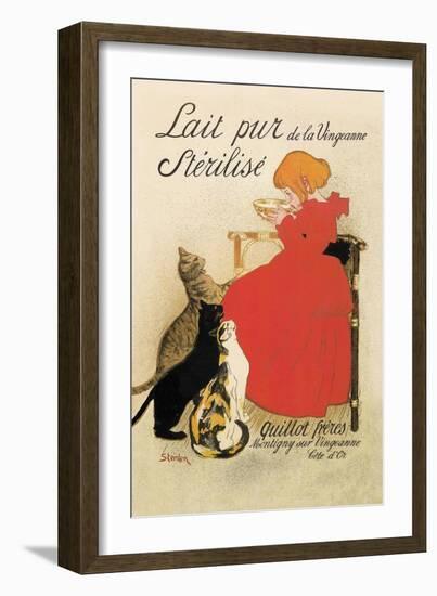 Lait Pur de la Vingeanne Sterilise-Théophile Alexandre Steinlen-Framed Art Print