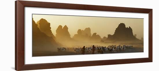 Lake Abbe, on the Border of Djibouti and Ethiopia-Nigel Pavitt-Framed Photographic Print