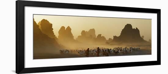 Lake Abbe, on the Border of Djibouti and Ethiopia-Nigel Pavitt-Framed Photographic Print