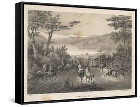 Lake Aculeo, 1855-James Queen-Framed Stretched Canvas