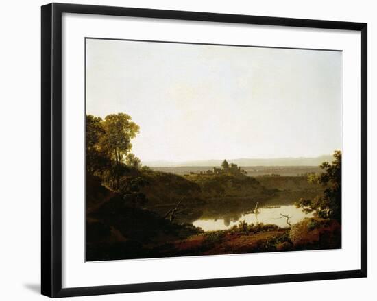 Lake Albano and Castel Gandolfo-Joseph Wright of Derby-Framed Giclee Print