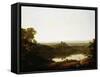 Lake Albano and Castel Gandolfo-Joseph Wright of Derby-Framed Stretched Canvas