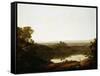 Lake Albano and Castel Gandolfo-Joseph Wright of Derby-Framed Stretched Canvas