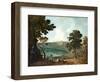 Lake Albano and Castelgandalfo, 1750'S (Oil on Canvas)-Richard Wilson-Framed Giclee Print