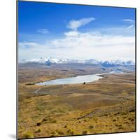 Lake Alexandrina and Snow Capped Mountains in Canterbury, South Island, New Zealand, Pacific-Matthew Williams-Ellis-Mounted Photographic Print