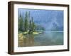 Lake and Conifers Below Cliffs, Brown Duck Mountain, High Uintas Wilderness, Ashley National Forest-Scott T^ Smith-Framed Photographic Print