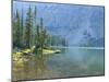 Lake and Conifers Below Cliffs, Brown Duck Mountain, High Uintas Wilderness, Ashley National Forest-Scott T^ Smith-Mounted Photographic Print