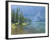 Lake and Conifers Below Cliffs, Brown Duck Mountain, High Uintas Wilderness, Ashley National Forest-Scott T^ Smith-Framed Photographic Print