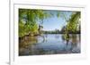 Lake and Moon Embracing Pavilion in Jade Spring Park-Andreas Brandl-Framed Photographic Print