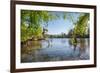 Lake and Moon Embracing Pavilion in Jade Spring Park-Andreas Brandl-Framed Photographic Print