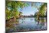 Lake and Moon Embracing Pavilion in Jade Spring Park-Andreas Brandl-Mounted Photographic Print