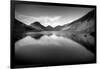 Lake and Mountains BW-Tom Quartermaine-Framed Giclee Print