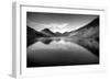 Lake and Mountains BW-Tom Quartermaine-Framed Giclee Print