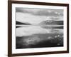 Lake And Mountains "McDonald Lake Glacier National Park" Montana. 1933-1942-Ansel Adams-Framed Art Print