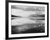 Lake And Mountains "McDonald Lake Glacier National Park" Montana. 1933-1942-Ansel Adams-Framed Art Print