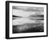 Lake And Mountains "McDonald Lake Glacier National Park" Montana. 1933-1942-Ansel Adams-Framed Art Print