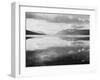 Lake And Mountains "McDonald Lake Glacier National Park" Montana. 1933-1942-Ansel Adams-Framed Art Print