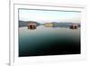 Lake and Palace on Amber's Road, Jaipur, Rajasthan, India, Asia-Godong-Framed Photographic Print