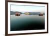 Lake and Palace on Amber's Road, Jaipur, Rajasthan, India, Asia-Godong-Framed Photographic Print