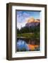 Lake and Peak-null-Framed Art Print