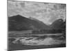 Lake And Trees In Foreground Mt, Clouds In Background "In Rocky Mt NP" Colorado 1933-1942-Ansel Adams-Mounted Art Print