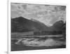 Lake And Trees In Foreground Mt, Clouds In Background "In Rocky Mt NP" Colorado 1933-1942-Ansel Adams-Framed Art Print