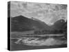 Lake And Trees In Foreground Mt, Clouds In Background "In Rocky Mt NP" Colorado 1933-1942-Ansel Adams-Stretched Canvas