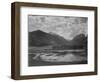 Lake And Trees In Foreground Mt, Clouds In Background "In Rocky Mt NP" Colorado 1933-1942-Ansel Adams-Framed Art Print