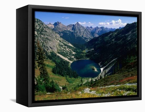 Lake Ann Overlooked by Mt. Shuksan, North Cascades National Park, USA-John Elk III-Framed Stretched Canvas