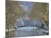 Lake Annecy and Boats on Canal Du Vasse-Walter Bibikow-Mounted Photographic Print