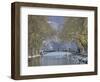 Lake Annecy and Boats on Canal Du Vasse-Walter Bibikow-Framed Photographic Print