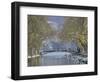 Lake Annecy and Boats on Canal Du Vasse-Walter Bibikow-Framed Photographic Print