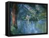Lake Annecy-Paul Cézanne-Framed Stretched Canvas
