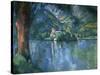 Lake Annecy-Paul Cézanne-Stretched Canvas