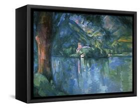 Lake Annecy-Paul Cézanne-Framed Stretched Canvas