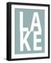 Lake Aqua-Jamie MacDowell-Framed Art Print