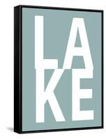 Lake Aqua-Jamie MacDowell-Framed Stretched Canvas